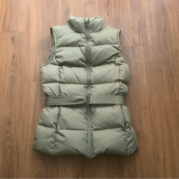 GAP WOMEN’S DOWN VEST S, OLIVE GREEN - Picture 1 of 1